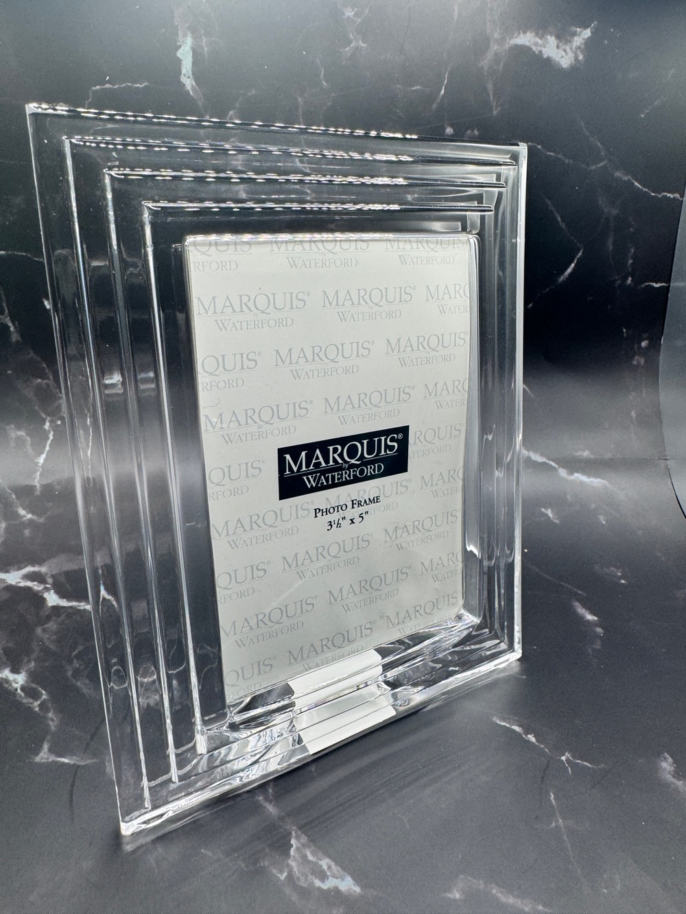 Marquis by Waterford Contempra Crystal Picture Frame 3.5" x 5"